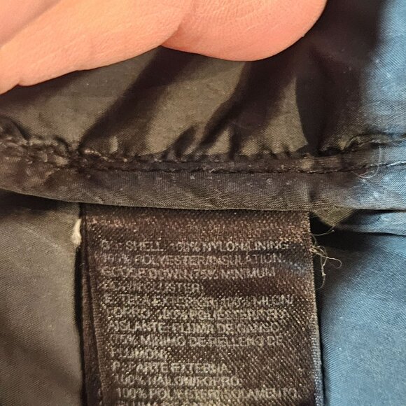 VTG The North Face Womens Long Puffer Coat L/G Brown Nylon Down Winter Jacket - Picture 10 of 16